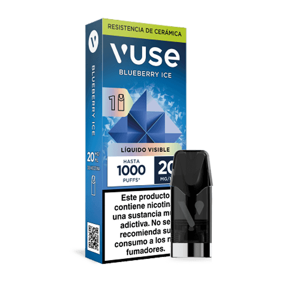 Vaporizador Blueberry Ice 2 Pod 20 mg Vuse Hestia.